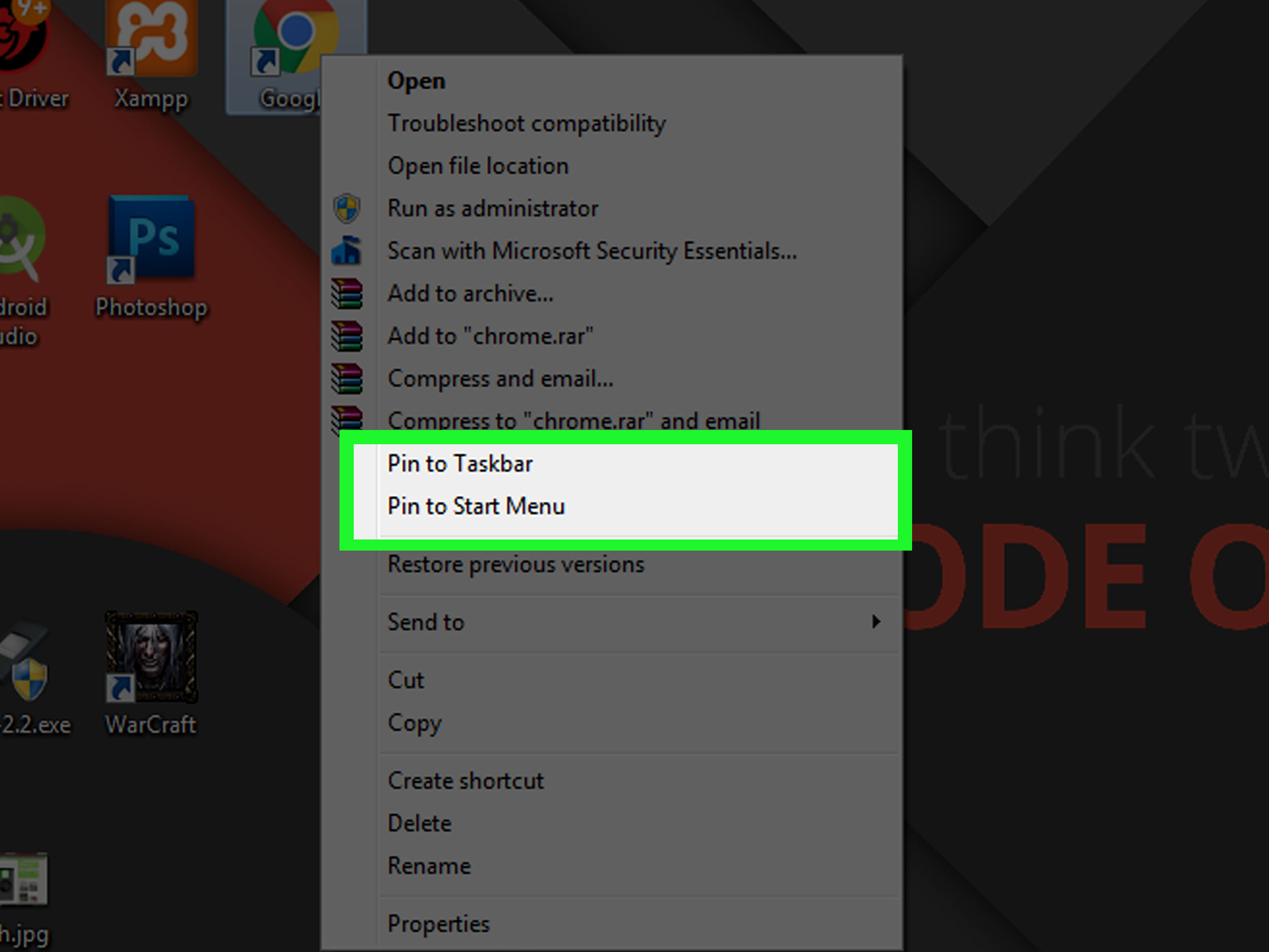 Customize Windows 7 Taskbar